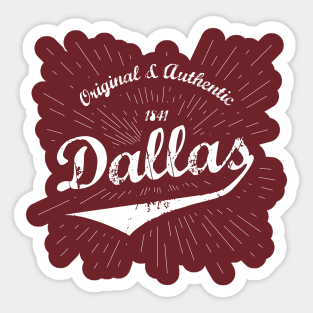 Original Dallas, TX Shirt Sticker